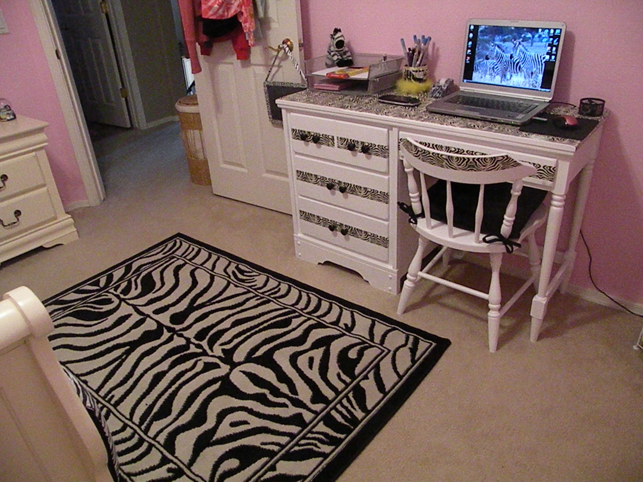 Bridget S Design On A Dime Zebra Bedroom Decor Managedmoms Com