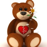 broken heart teddy bear