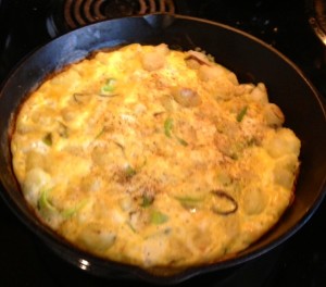 frittata in pan