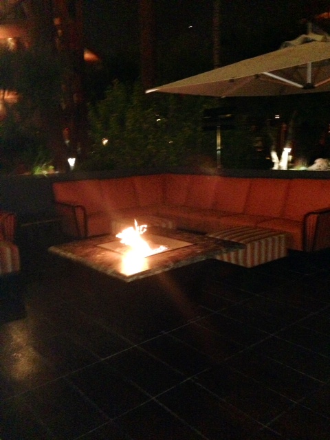 fire pit Hday Inn