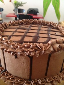 Gluten free chocolate vanilla cake! 