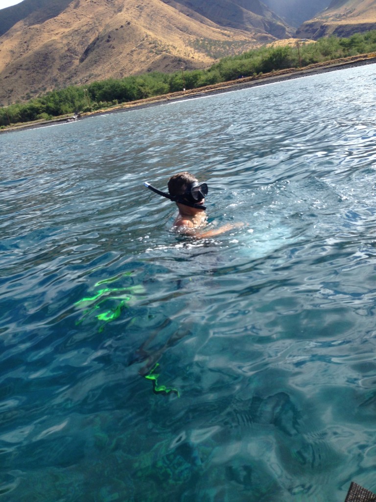 Jack snorkeling