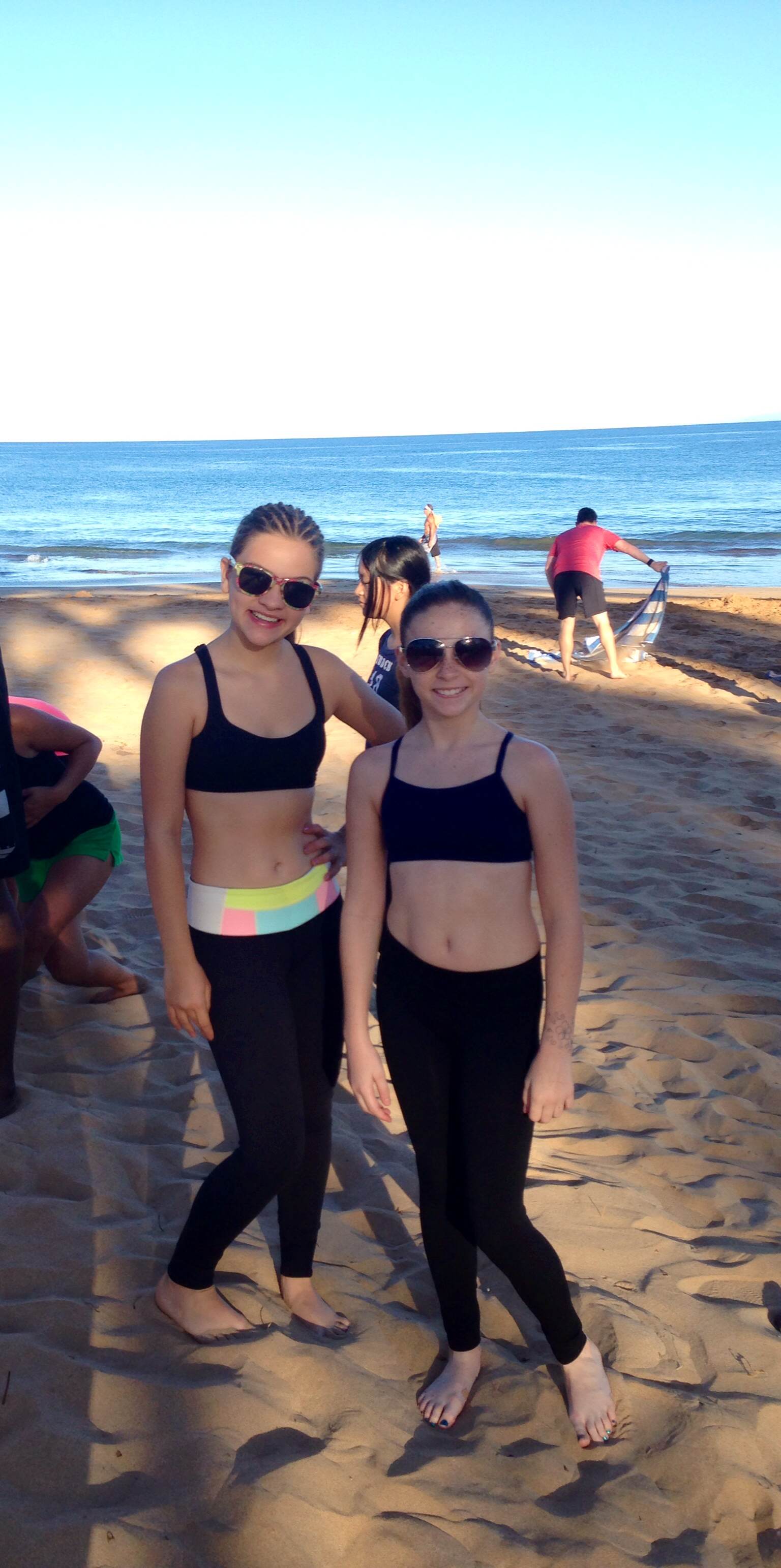 yoga on beach