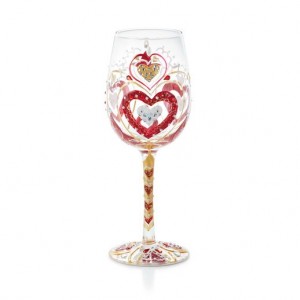 wine glass painted