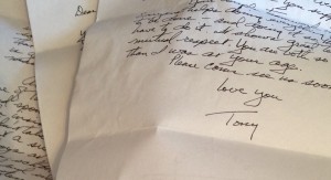 tony's letter