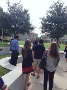 TCU tour walk