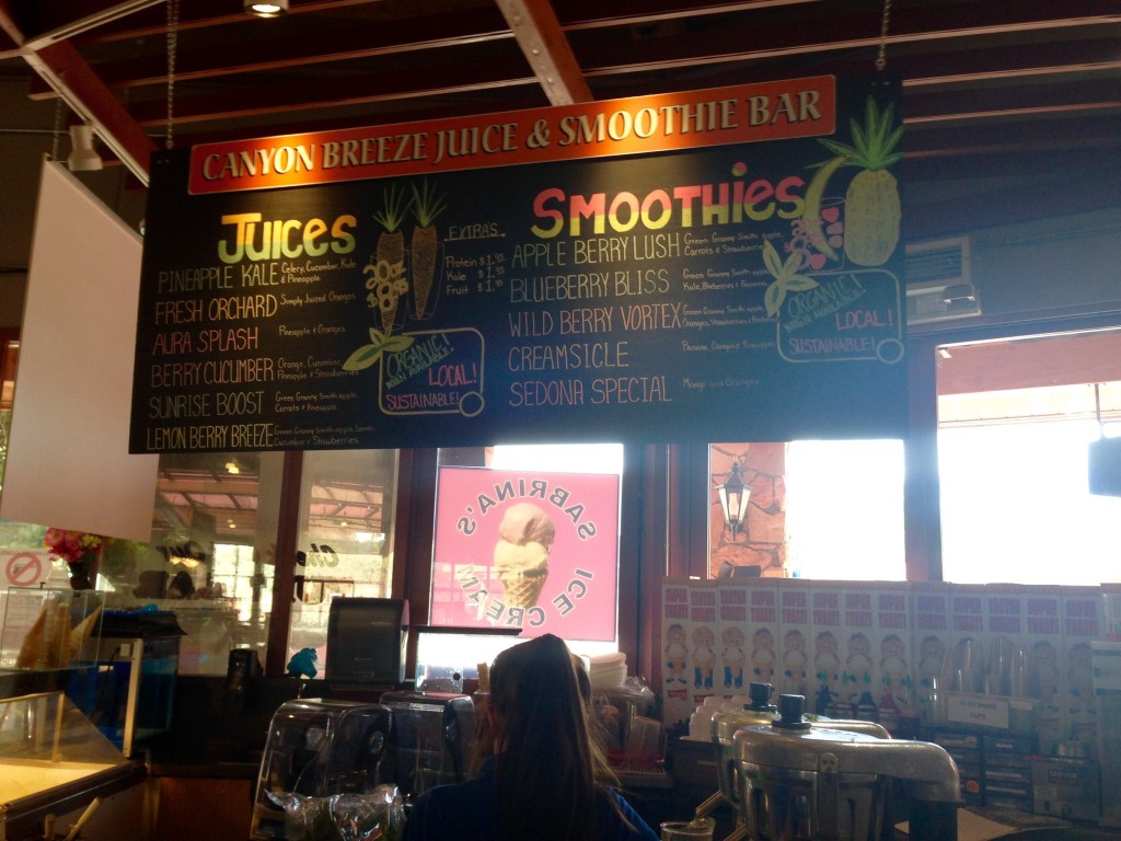 Canyon Breeze Juice & Smoothie Bar is a refreshing treat and they offer some healthy juicing, too. 