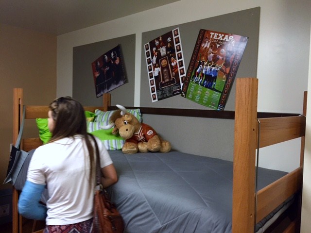 checking out dorm room