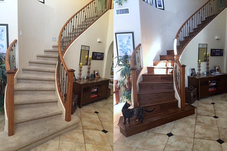 stairs before and after