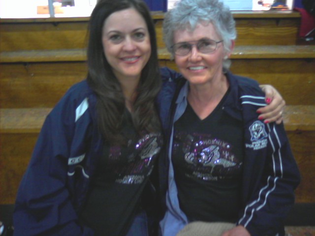 me & mom at hockey tourney