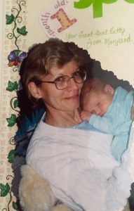 My Aunt with my baby Jack in 1997. 