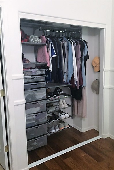 Small Bedroom Closet DIY Makeover, Ikea Algot Closet Installation